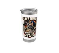 Save These I'm Going Back To Look For My Wife Golfer Humor Gobelet isotherme en acier inoxydable double paroi