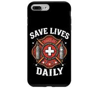 Save Vies Quotidien Lutte Contre Les incendies Coque pour iPhone 7 Plus/8 Plus