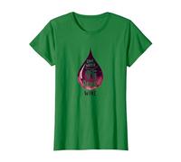 Save Water Drink Wine : décoration Murale Pleine d'esprit pour Les Amateurs de vin T-Shirt, Femme, Vert Kelly, 3XL