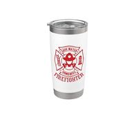 Save Water Shower With A Firefighter Proud Firefighters Gobelet isotherme en acier inoxydable double paroi