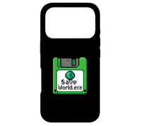 Save World Earth Day Disquette d'ordinateur Geek Garçon Homme Femme Coque pour iPhone 17 Pro