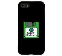 Save World Earth Day Disquette d'ordinateur Geek Garçon Homme Femme Coque pour iPhone SE (2020) / 7/8