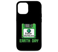 Save World Earth Day Disquette d'ordinateur Geek Retro Gamer Coque pour iPhone 12/12 Pro