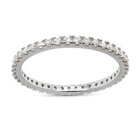 SAVEARTH DIAMONDS Bague empilable d'éternité complète en moissanite ronde 12 carats, pour femme, en or 14 carats sur argent sterling (Couleur GH,