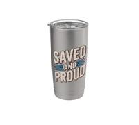 Saved And Proud Gobelet isotherme en acier inoxydable double paroi