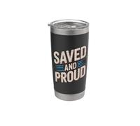 Saved And Proud Gobelet isotherme en acier inoxydable double paroi