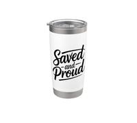 Saved And Proud Gobelet isotherme en acier inoxydable double paroi