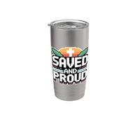 Saved And Proud Gobelet isotherme en acier inoxydable double paroi