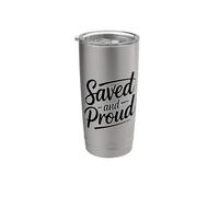Saved And Proud Gobelet isotherme en acier inoxydable double paroi