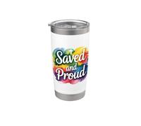 Saved And Proud Gobelet isotherme en acier inoxydable double paroi