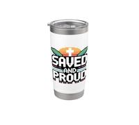 Saved And Proud Gobelet isotherme en acier inoxydable double paroi