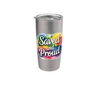 Saved And Proud Gobelet isotherme en acier inoxydable double paroi
