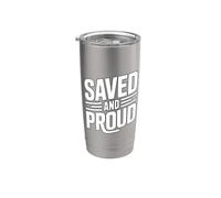 Saved And Proud Gobelet isotherme en acier inoxydable double paroi