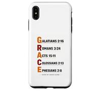 Saved by Grace Alone Esthétique Faith Elegant Christian Grace Coque pour iPhone XS Max