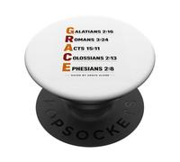 Saved by Grace Alone Esthétique Faith Elegant Christian Grace PopSockets PopGrip Adhésif