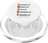 Saved by Grace Alone Esthétique Faith Elegant Christian Grace PopSockets PopGrip pour MagSafe