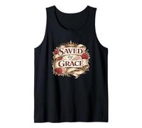 Saved by Grace Christian Angel Inspiring Ephesians 2:8 Article Débardeur