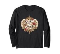 Saved by Grace Christian Angel Inspiring Ephesians 2:8 Article Manche Longue