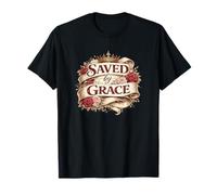 Saved by Grace Christian Angel Inspiring Ephesians 2:8 Article T-Shirt