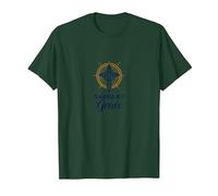 Saved by Grace : Croix élégante pour chrétiens, chrétiens T-Shirt, Homme, Vert Forêt, M