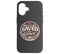 Saved by Grace Ephesians 2:8 Bible chrétienne Faith Design Coque pour iPhone 16
