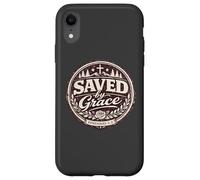 Saved by Grace Ephesians 2:8 Bible chrétienne Faith Design Coque pour iPhone XR