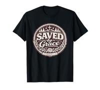 Saved by Grace Ephesians 2:8 Bible chrétienne Faith Design T-Shirt