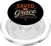 Saved by Grace Ephesians 2 8 - Religieux chrétiens Vintage PopSockets PopGrip pour MagSafe