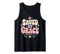 Saved by Grace Ephesians 2:8 Verse biblique chrétienne Débardeur