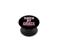 Saved by Grace Ephesians 2:8 Verse biblique chrétienne PopSockets PopGrip Adhésif