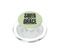 Saved by Grace Ephesians 2:8 Verse biblique chrétienne PopSockets PopGrip pour MagSafe