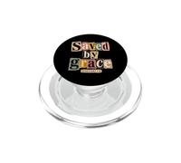 Saved by Grace Ephesians 2:8 Verse biblique chrétienne PopSockets PopGrip pour MagSafe