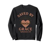 Saved by Grace Ephesians 2:8 Verset biblique chrétien Sweatshirt