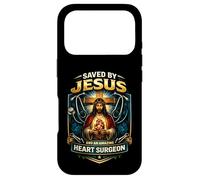 Saved by Jesus and an Amazing Heart Survivor Survivor Christ Coque pour iPhone 17 Pro