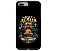 Saved by Jesus and an Amazing Heart Survivor Survivor Christ Coque pour iPhone 7 Plus/8 Plus