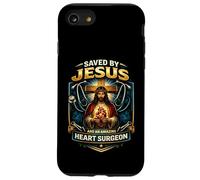 Saved by Jesus and an Amazing Heart Survivor Survivor Christ Coque pour iPhone SE (2020) / 7/8