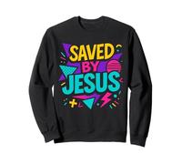 Saved by Jesus Christian Retro années 80-90 Memphis Pop Esthétique Sweatshirt