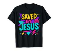 Saved by Jesus Christian Retro années 80-90 Memphis Pop Esthétique T-Shirt