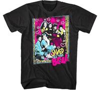 Saved by The Bell High School Photo Men's T Shirt Zack Screech Slater Kelly Lisa Manches Courtes(X-Large)