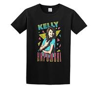 Saved by The Bell Kelly Kapowski Triangles Tiffani Amber Thiessen T-Shirt Funny Top Tee Camiseta Short-Sleeve for Men Black M