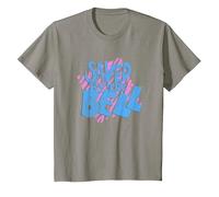 Saved by The Bell Logo Imprimé Tigre T-Shirt, Enfant, Ardoise, 3 Ans