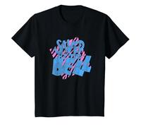 Saved by The Bell Logo Imprimé Tigre T-Shirt, Enfant, Noir, 3 Ans