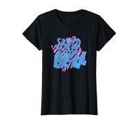 Saved by The Bell Logo Imprimé Tigre T-Shirt, Femme, Noir, XS