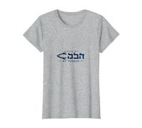 Saved by Yeshua Christian Faith Inspiration pour Homme T-Shirt, Femme, Gris Chiné, XS