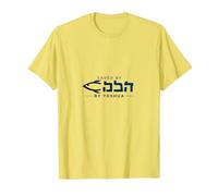 Saved by Yeshua Christian Faith Inspiration pour Homme T-Shirt, Homme, Citron, L