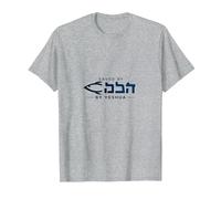 Saved by Yeshua Christian Faith Inspiration pour Homme T-Shirt, Homme, Gris Chiné, XXL