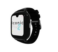 SaveFamily Iconic Plus 2 | Montre Connectée pour Enfant avec Localisateur GPS, Appels, Vidéo, IA, Bouton SOS, Whatsapp, Spotify, Thermomètre | Couleur Noir