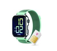 SaveFamily SaveWatch 2 Montre connectée pour Enfant - Ocean Silver avec Bracelet Textile