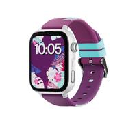 SaveFamily SaveWatch Plus 2 | Montre Connectée pour Enfant avec Localisateur GPS, Appels, Vidéo, Whatsapp, Spotify, App Store | Carte SIM Incluse - Cadran Blanc et Bracelet en Silicone Maui