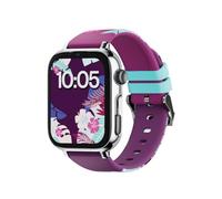 SaveFamily SaveWatch Plus 2 | Montre Connectée pour Enfant avec Localisateur GPS, Appels, Vidéo, Whatsapp, Spotify, App Store | Carte SIM Incluse - Cadran Argenté et Bracelet en Silicone Maui
